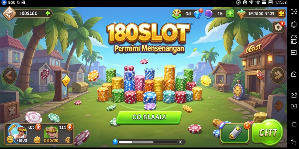 Tampilan gameplay <strong>180SLOT</strong> yang menarik dan interaktif.