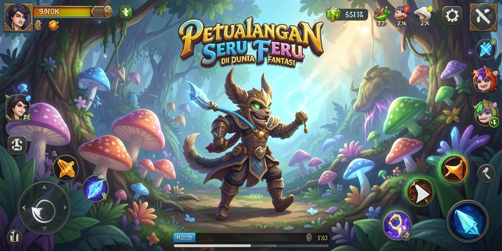 Tampilan gameplay petualangan dalam 5ZK yang menakjubkan.