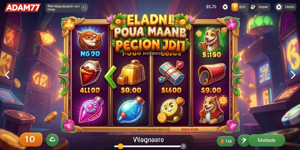 Tampilan gameplay slot ADAM77 yang menarik dan interaktif.