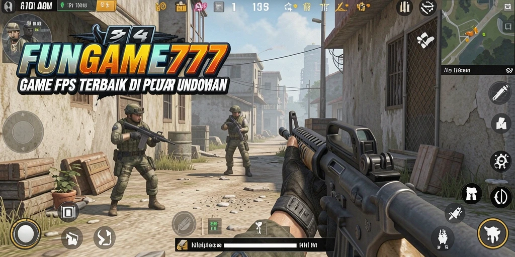 Tampilan aksi menarik dalam game FPS FUNGAME777.
