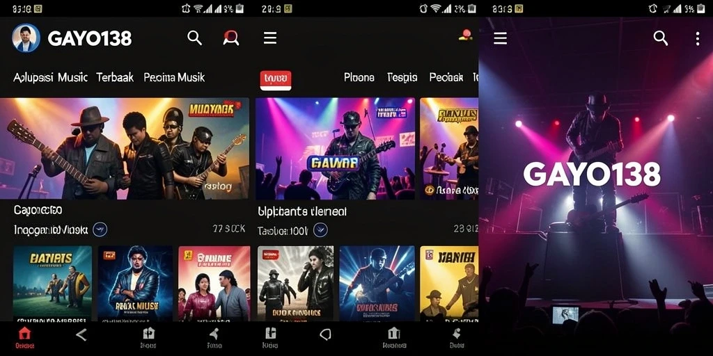 Tampilan gameplay menarik dari GAYO138 menunjukkan interaksi musik.